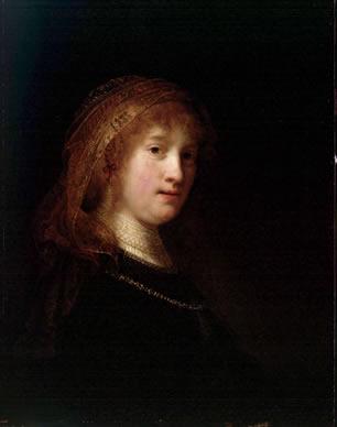 Rembrandt Peale Portrait of Saskia van Uylenburg oil painting image